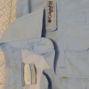 Columbia PFG Fishing Shirt Sz M 10-12